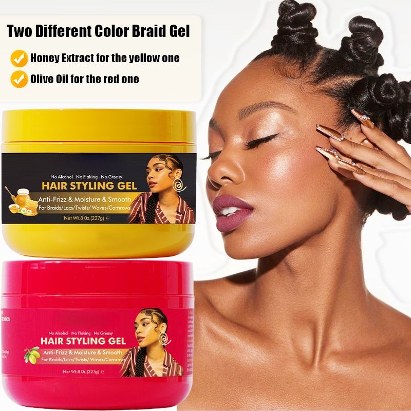 Twist Loc N Gel Hot Sale Organic Factory Hair Braid Gel Extra Hold with for Edge Control Shine Hold Braids Styling Braiding Gel