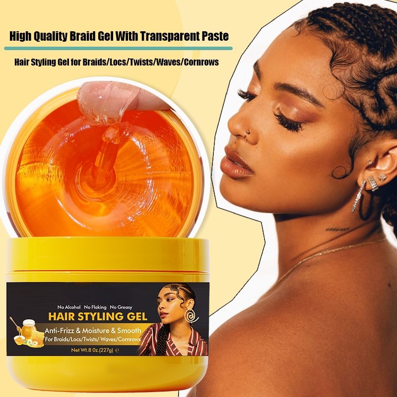 Twist Loc N Gel Hot Sale Organic Factory Hair Braid Gel Extra Hold with for Edge Control Shine Hold Braids Styling Braiding Gel
