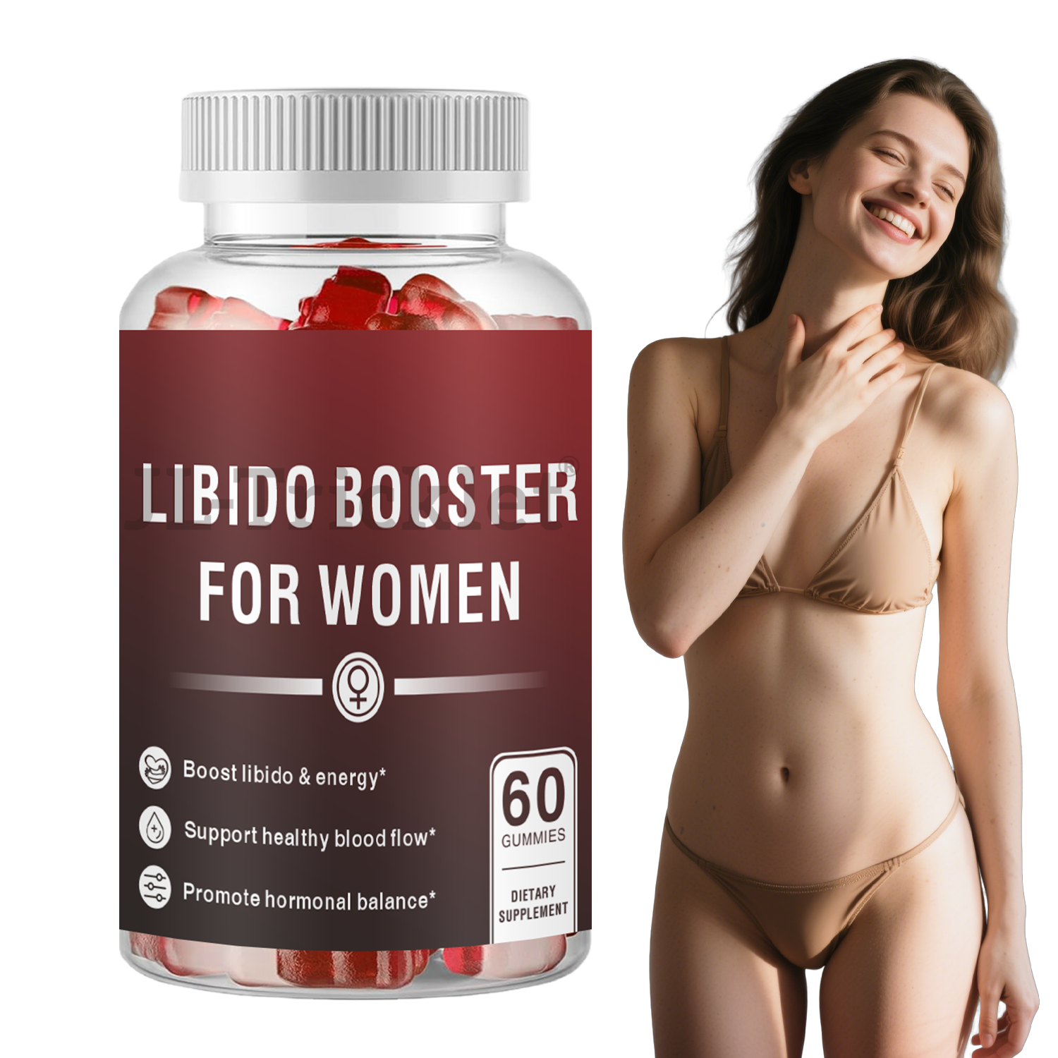 Premium Libido Booster Gummies for Men & Women – Natural Stamina, Energy & Performance Enhancement Supplement