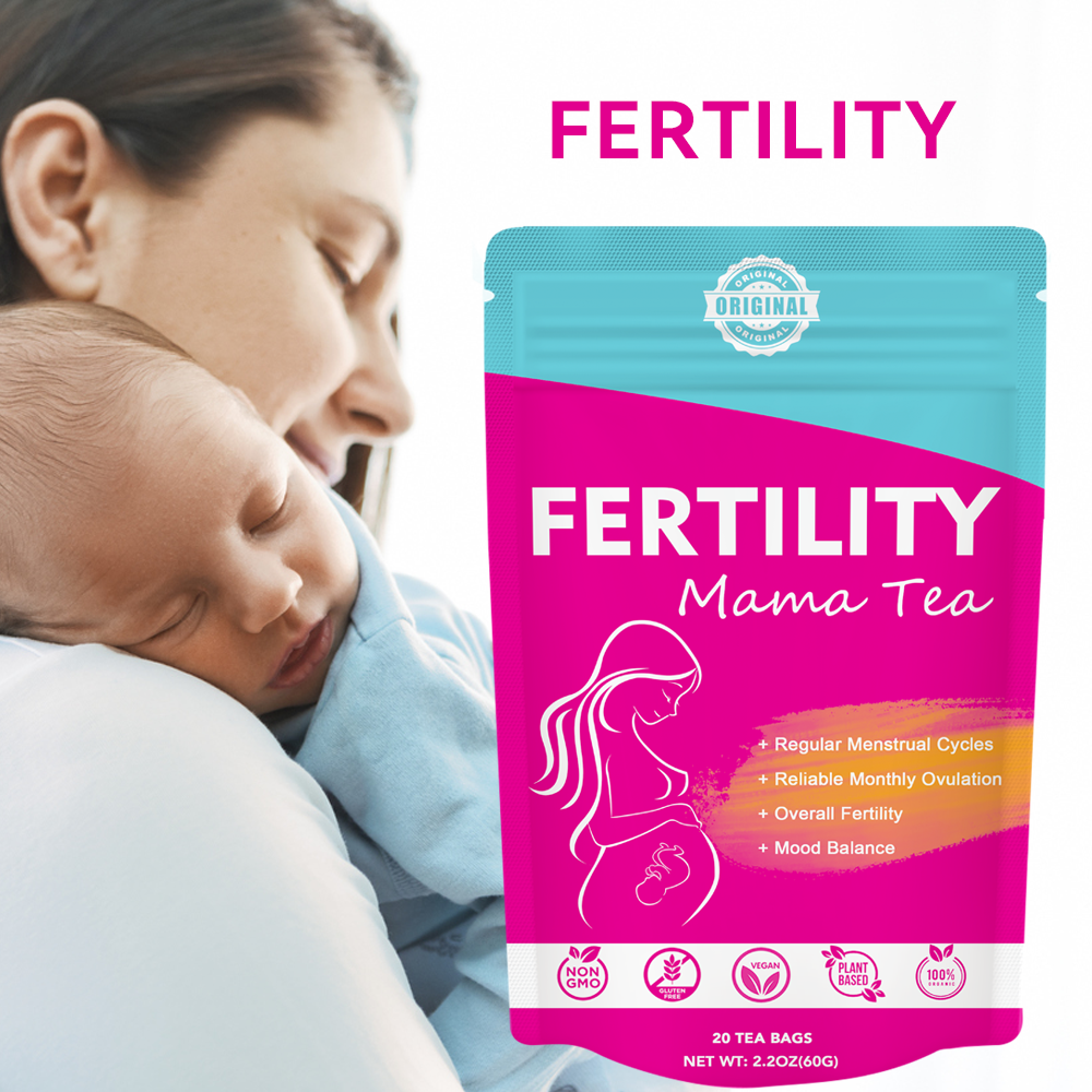 Chinaherbs Organic Womb Wellness & Pregnancy Support Tea – 100% Natural Red Raspberry Leaf & Ginger Herbal Blend for Hormone Balance, Menstrual Cycle Regularity & Maternal Care (10 Tea Bags)
